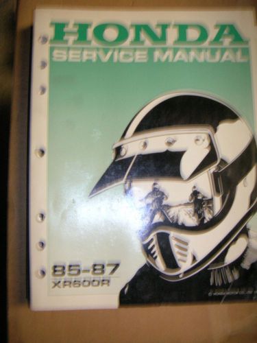 Honda service manual 1985-1987 xr600r part #61mk202