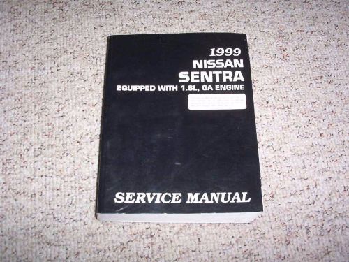 1999 nissan sentra 1.6l engine shop service repair manual xe gxe se-l se