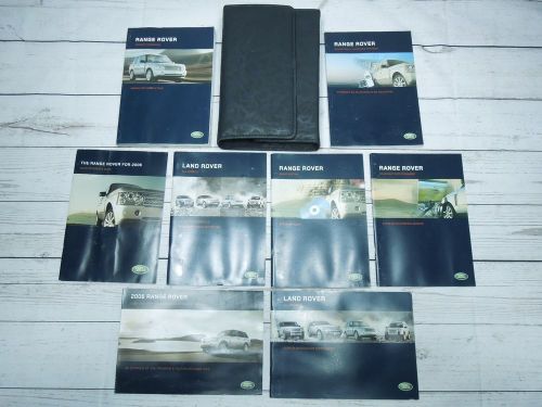 2005 land rover range rover owners manual set w/ navigation booklet water damage