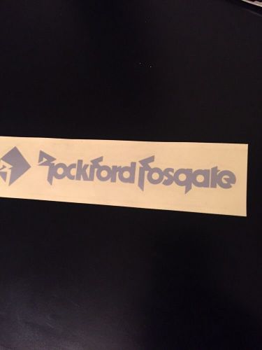 Rockford fosgate punch silver sticker decal