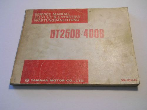 Yamaha dt250 b / dt400 b service  manual