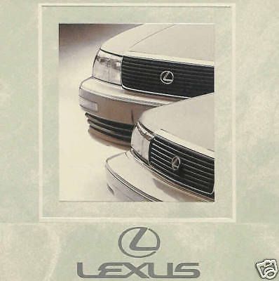 1991 lexus ls 400 &amp; es 250 factory brochure-ls400-es250