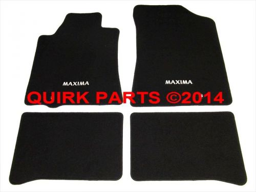 2009-2014 nissan maxima black carpeted floor mats front &amp; rear set of 4 oem new