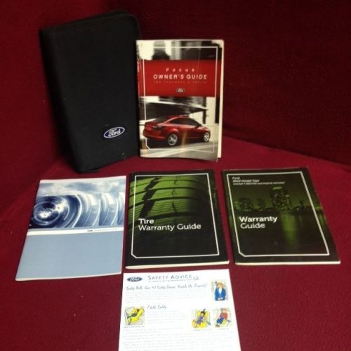 2012 ford focus owners manual with maintenance and warranty guide and case