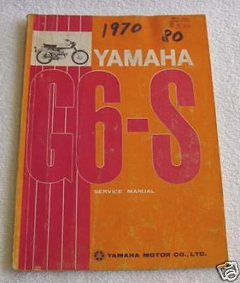 Yamaha g6-s motorcycle service manual