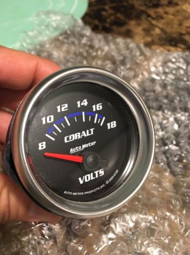 Auto meter 6192 , 2 1/16&#034; cobalt volt meter