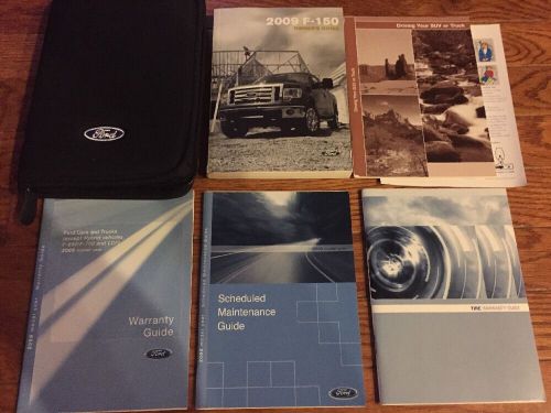 2009 ford f-150 owners manual set with case oem f150 lqqk!!!