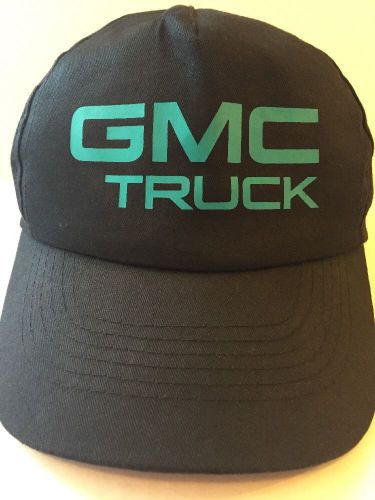 Gmc baseball cap, black with turquoise blue letters, adjustable