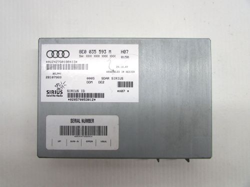 2008 vw passat sirius sattelite reciever 8e0 035 593 m oem 07 08 09 10