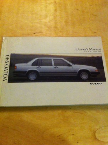 1991 volvo 940 owners manual