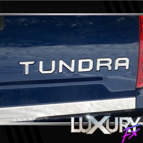 6pc. luxury fx stainless tundra tailgate letters for 2014-2016 toyota tundra