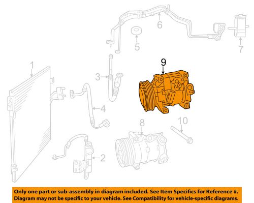 Dodge chrysler oem 11-15 journey-a/c compressor 68084914ac