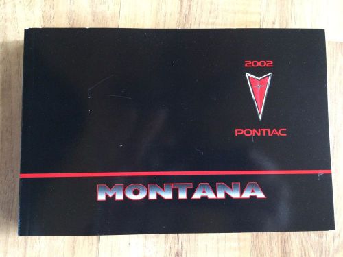 2002 pontiac montana owner&#039;s manual