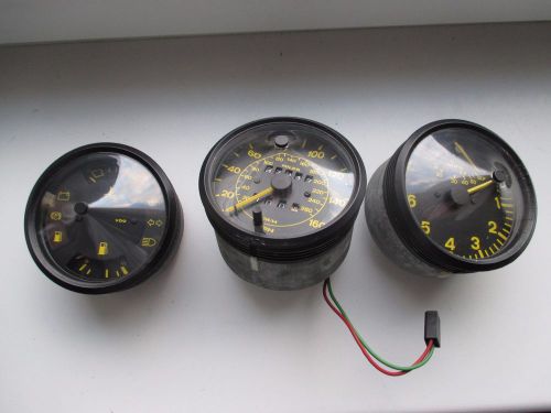 Porsche 924 944 instrument cluster clocks speedo vdo kombiinstrument yellow