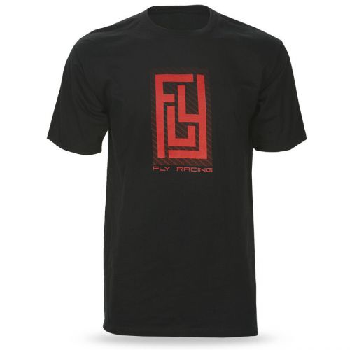 Fly racing carbon mens short sleeve t-shirt black