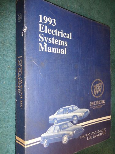 1993 buick park avenue / lesabre electrical shop manual / original g.m. book!