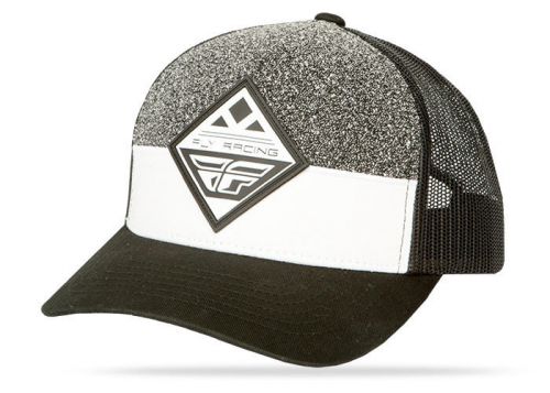 Fly racing horizon mens snapback hat black/white