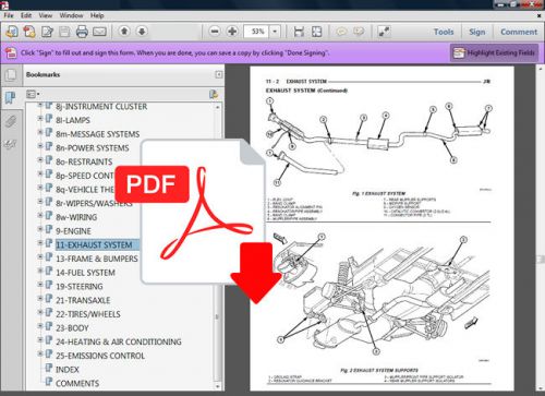 2001 - 2006 chrysler sebring factory service repair fsm manual