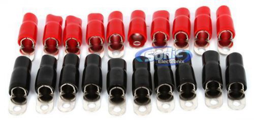 Tspec v8rtn120 20 pack of v8 series 1/0 gauge 1/4â crimp ring terminals