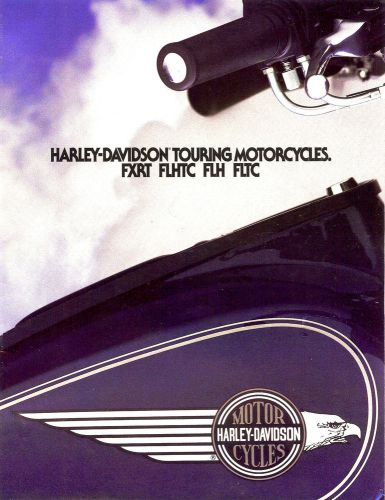 1984 harley-davidson touring motorcycle brochure -fxrt-flhtc-flh-fltc