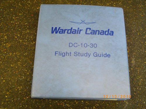 Wardair canada dc-10-30 flight study guidel aviation airline aircraft
