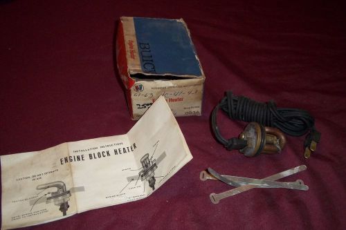 1961 1962 1963 nos buick engine block heater 980604 rare