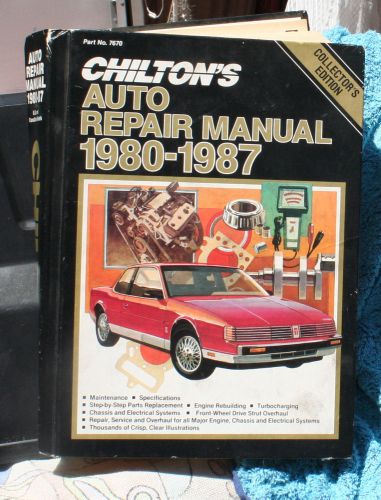 7670 new chilton auto repair manual 1980 1981 1982 1983 1987 collectors edition