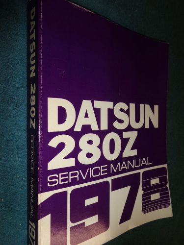 1978 datsun 280z shop manual / nice original 280 z nissan service book!