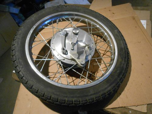 Suzuki gt250 gt 250 1975 hustler rear wheel back rim tire axle 3.25x18