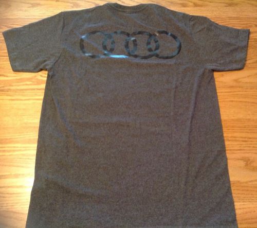 Genuine audi collection monochromatic t-shirt awm-104-m gray new