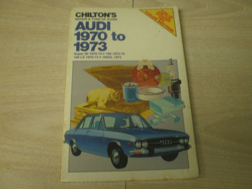 1970-1973 audi super 90 100 100ls 100gl chilton repair manual new old stock