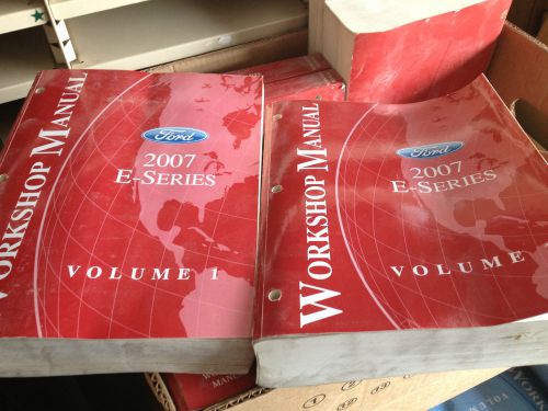 Ford workshop manuals vol. 1 &amp; 2  2007 ford e-series factory oem repair manuals