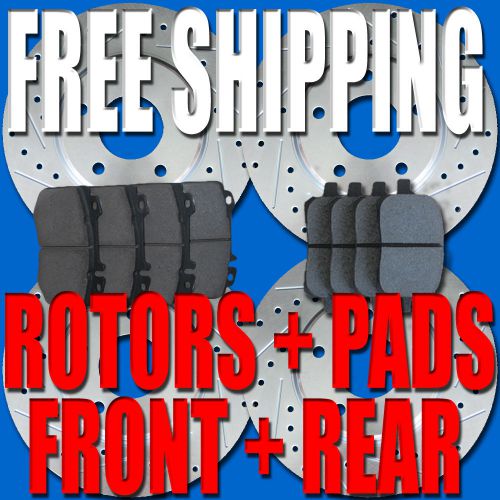 Isuzu pickup 12/87-95 brake rotors pads fr+rr