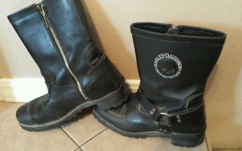 Harley davidson leather boots size 12 cycle wear/men