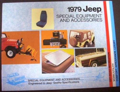 1979 jeep dealer special equipment  accessories brochure catalog 4x4 cj cherokee