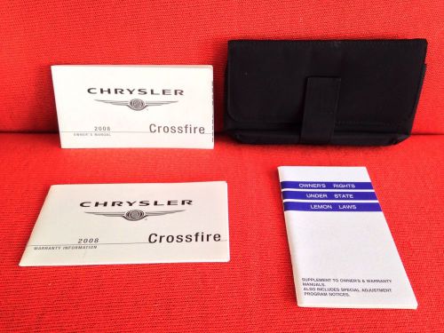 2008 chrysler crossfire coupe convertible owners manual set fast n free ship!!