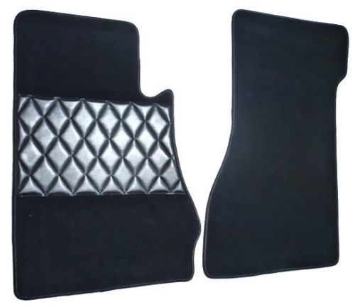 Premium black velours mat set for  mercedes w113 230 250 280 sl