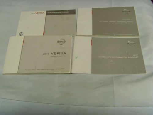 2011 nissan versa owners manual set