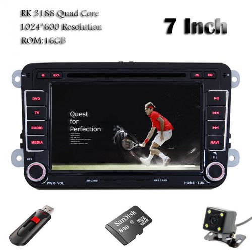 Android 4.4.4 quad core 1024x600 car dvd gps navi bt for vw octavia ii iii fabia