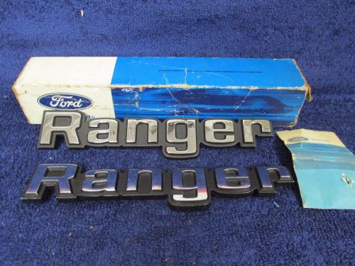 1973-79 ford truck ranger  fender emblems nameplate  pair   nos ford   516