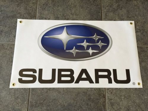 Subaru banner sign shop wall garage jdm racing sti wrx xv outback forester brz