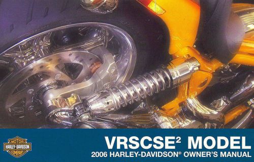 2006 harley-davidson vrscse2 v-rod owners manual -new sealed-vrod-screamin eagle