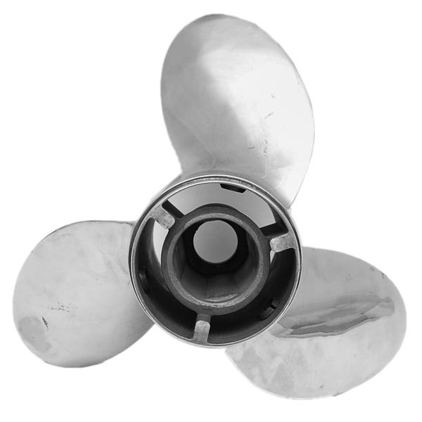 Mercury mirage plus 48-13701 15 1/4 inch x 19 pitch lh ss boat propeller