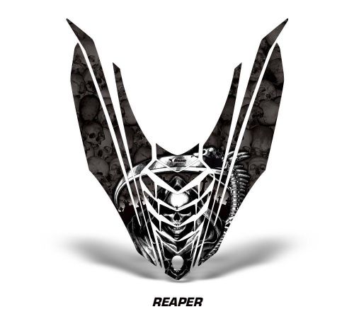 Yamaha viper sr/srt sled sticker decal hood graphic kit 2013-2014 reaper - black