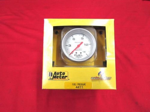 New autometer 4411 ultra-lite fuel pressure gauge 0-15lb