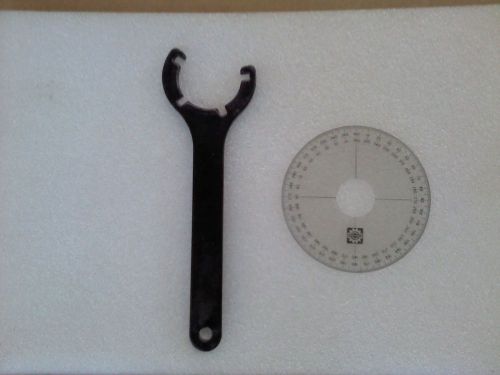 Ski-doo bombardier tools - degree wheel p/n 414352900 &amp; prs suspen. adj. wrench