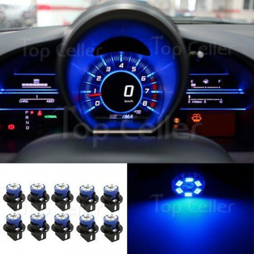10x blue t10 wedge pc175 led bulbs car instrument panel gauge lights for bmw