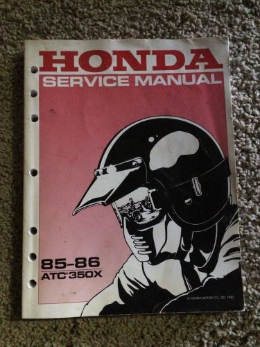 Honda atc 350x repair manual