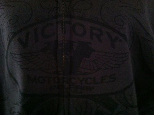 Victory motorcycles full zip hoodie size m