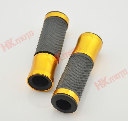 Gold 7/8" handlebar hand grips for hyosung gt250r gt650r